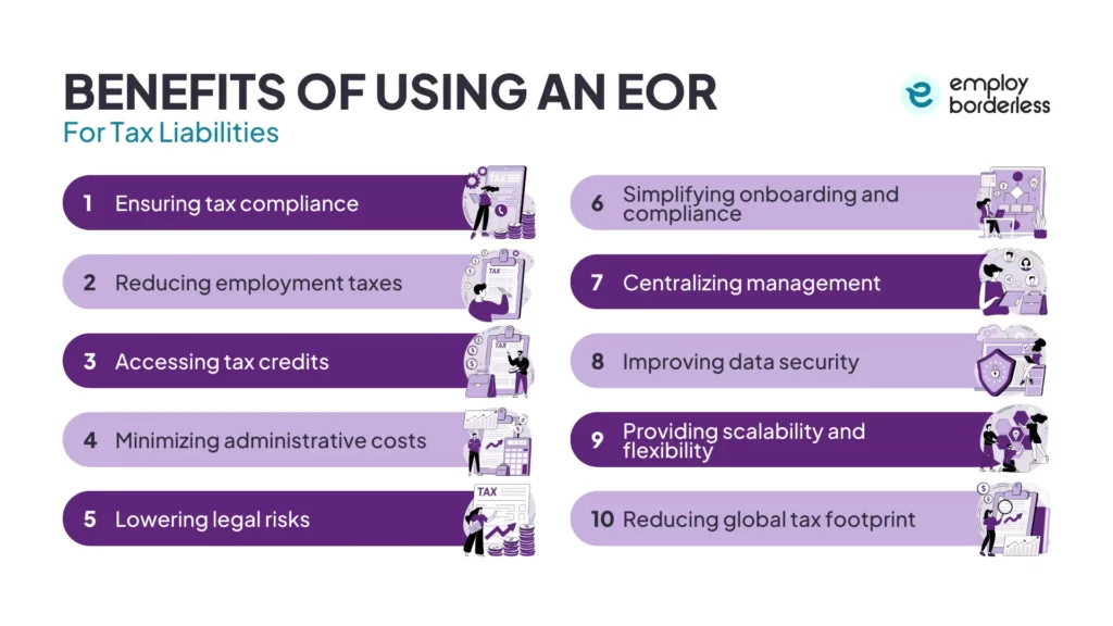 Benefits of using an EOR for tax liabilities