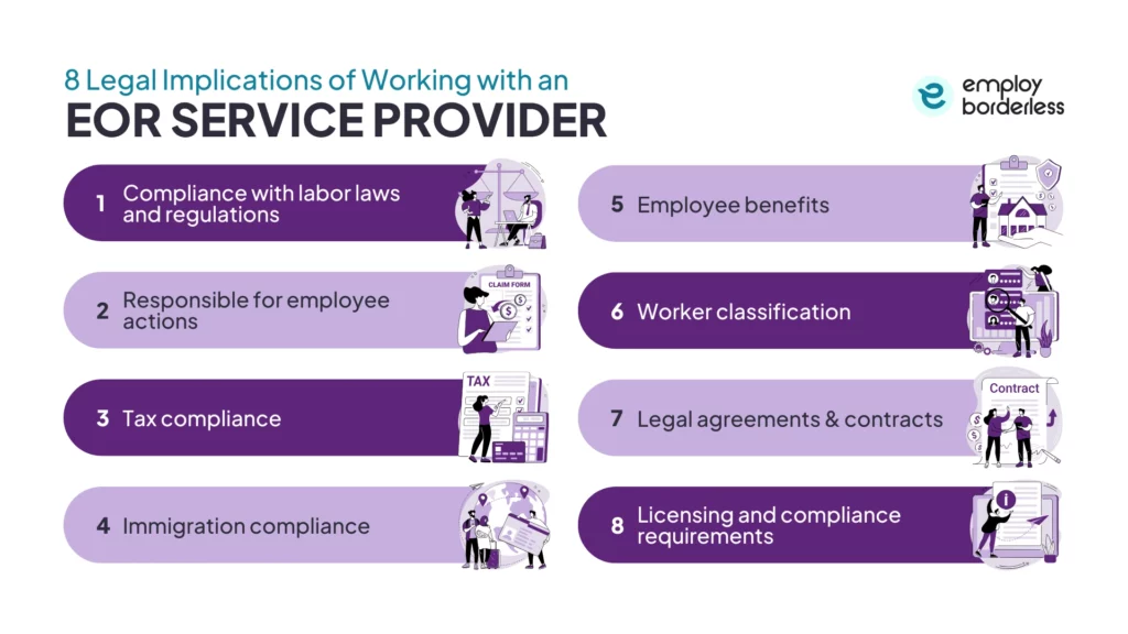 Legal implications of working with an EOR Service Provider