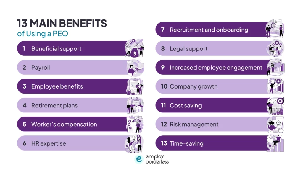 13 main benefit of using peo