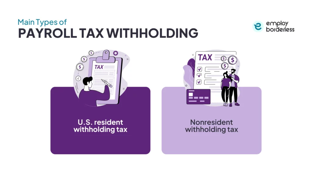 Payroll tax withholding types